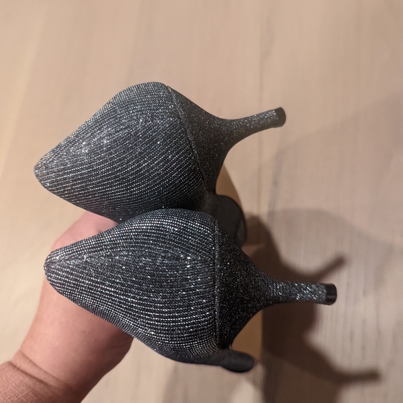 Shimmery Grey Heels - Picture 5 of 11